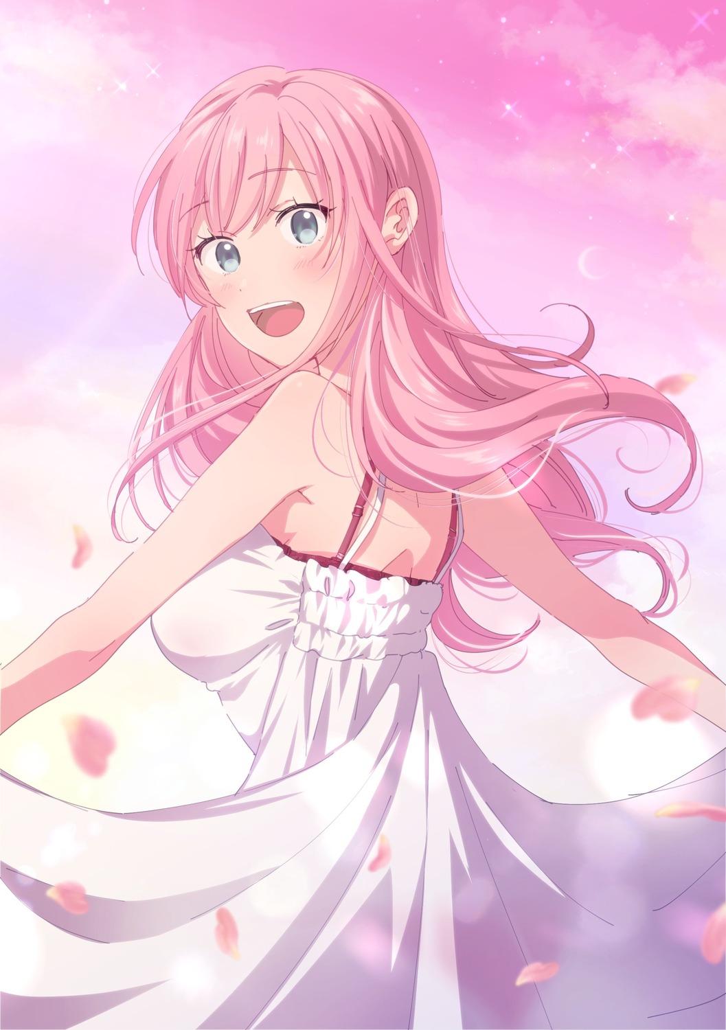 bra, dress, fuufu_ijou_koibito_miman, kanamaru_yuki, summer_dress, watanabe_akari