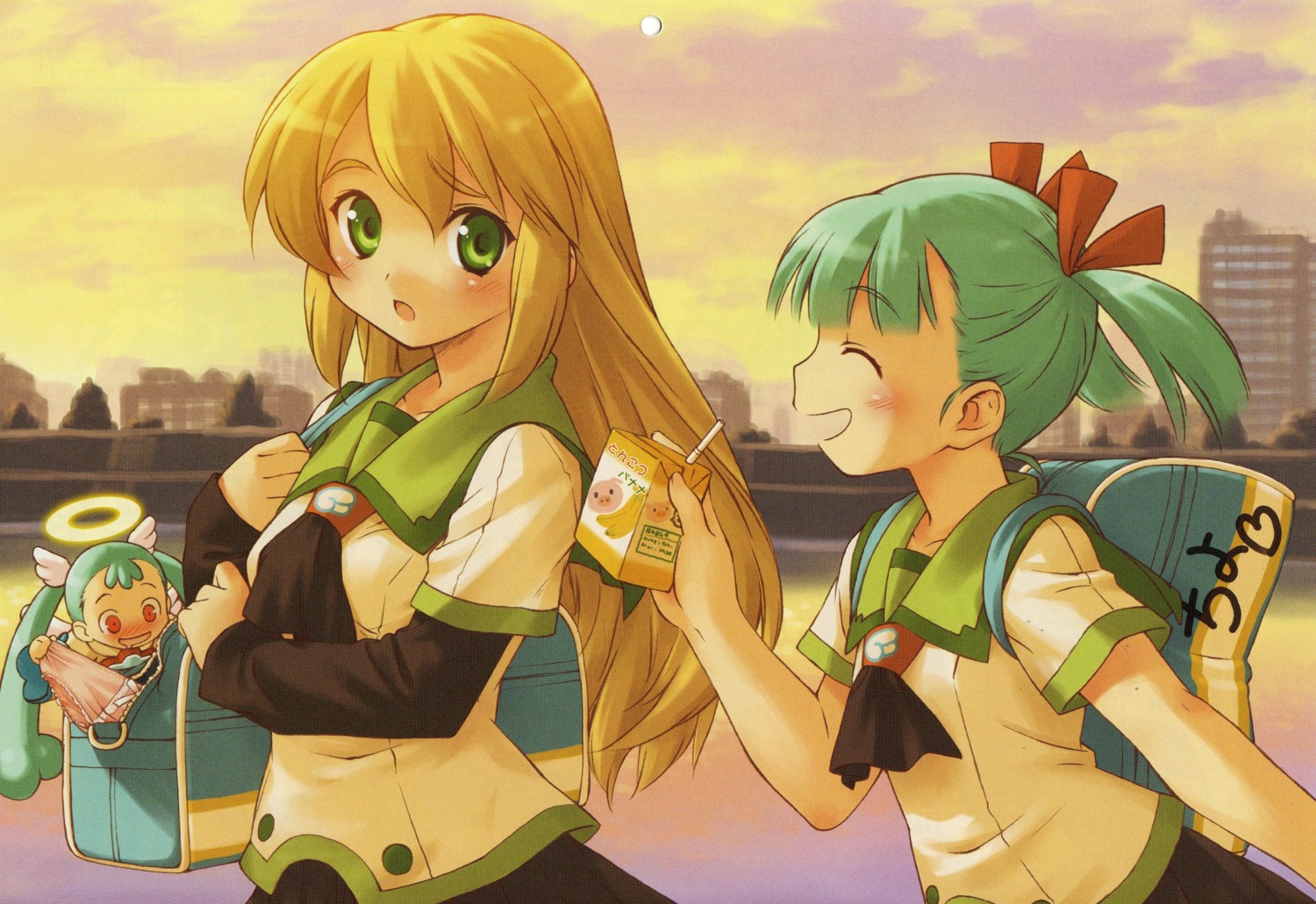 angel, doki_doki_majo_shinpan, lulu_(doki_doki_majo_shinpan), pantsu, seifuku