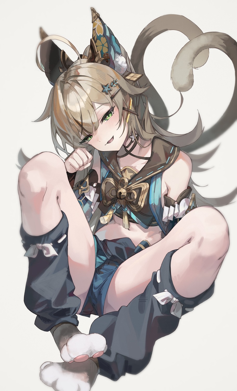 animal_ears, chun_nam, genshin_impact, kirara_(genshin_impact), nekomimi, tail