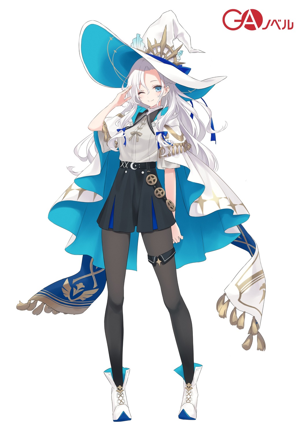 azuuru, garter, inori_no_kuni_no_riviere, majo_no_tabitabi, pantyhose, witch