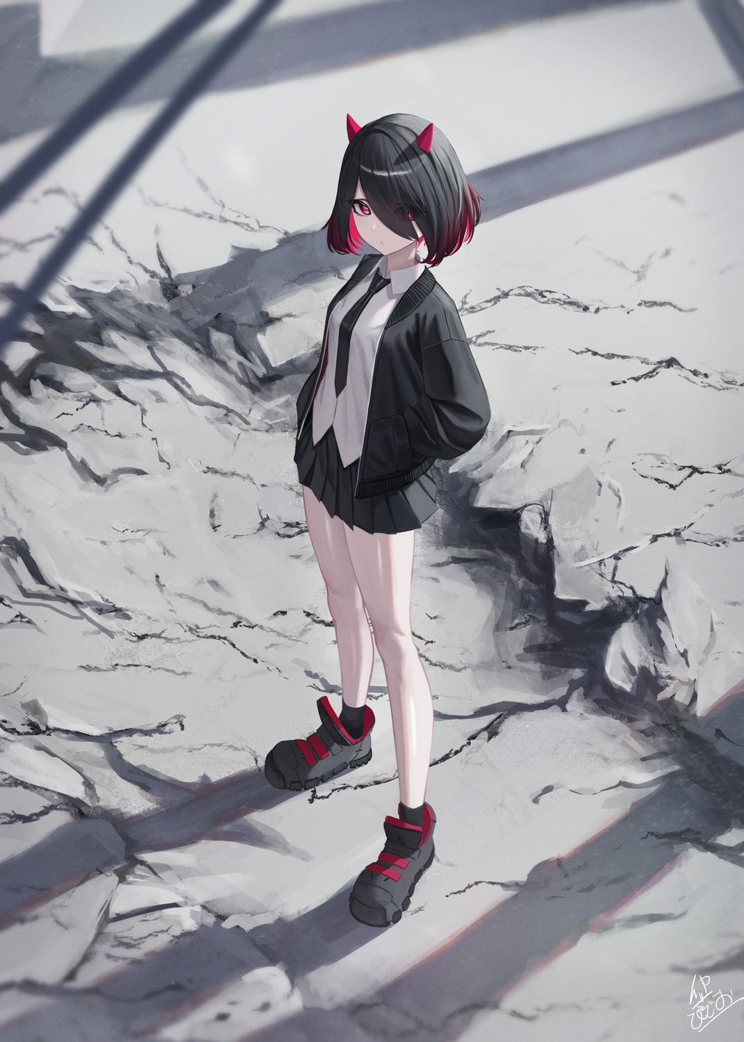 horns, ikasamahideo, seifuku