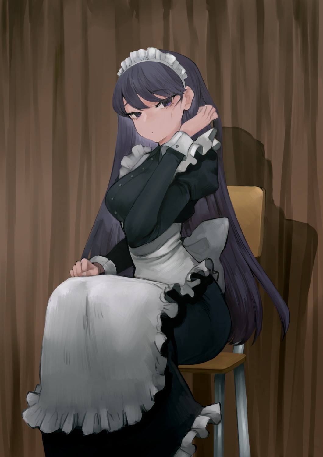 komi-san_wa_komyushou_desu., komi_shouko, maid, sourlive