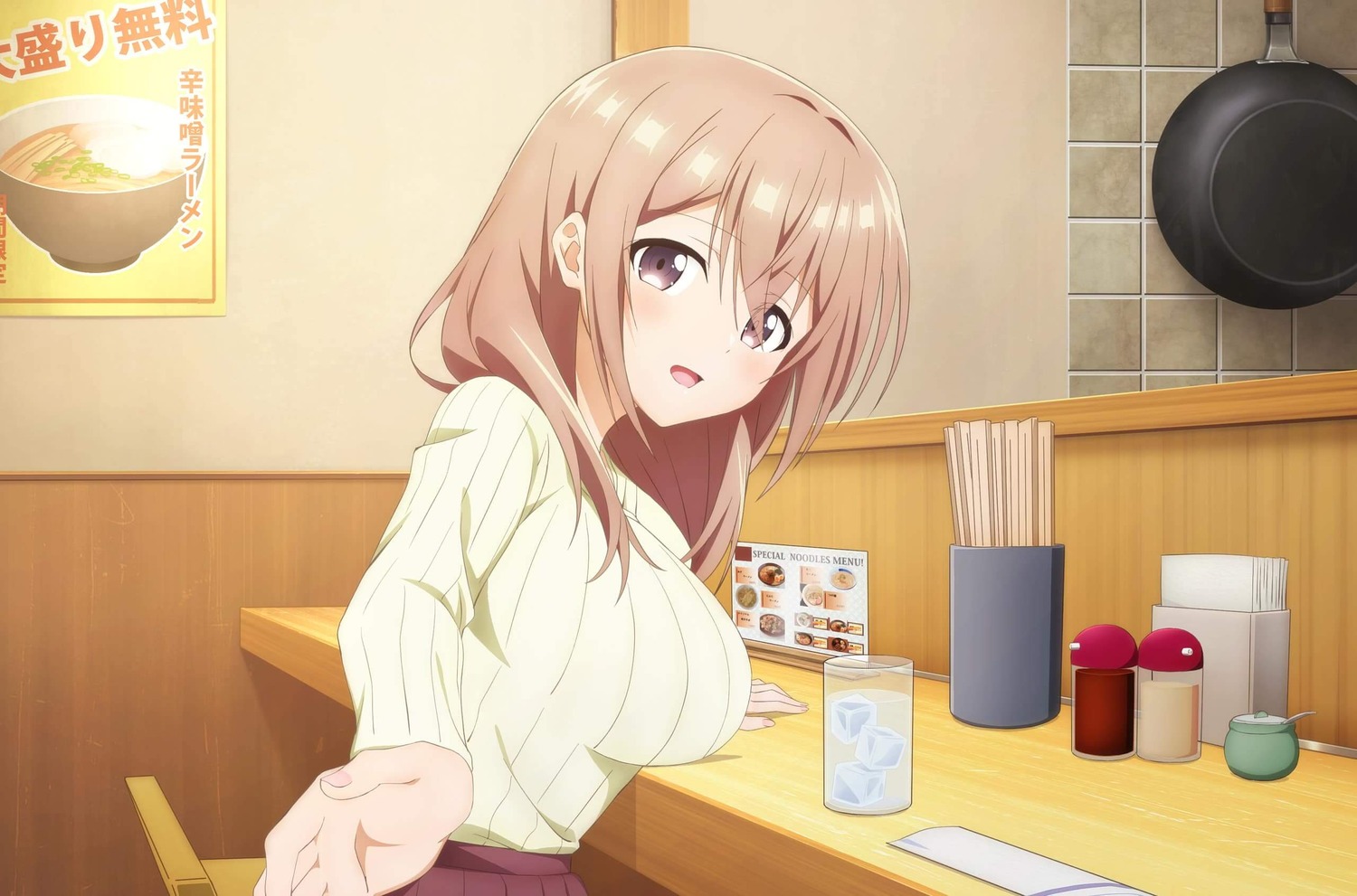 katase_shiori, sweater, uchi_no_kaisha_no_chiisai_senpai_no_hanashi