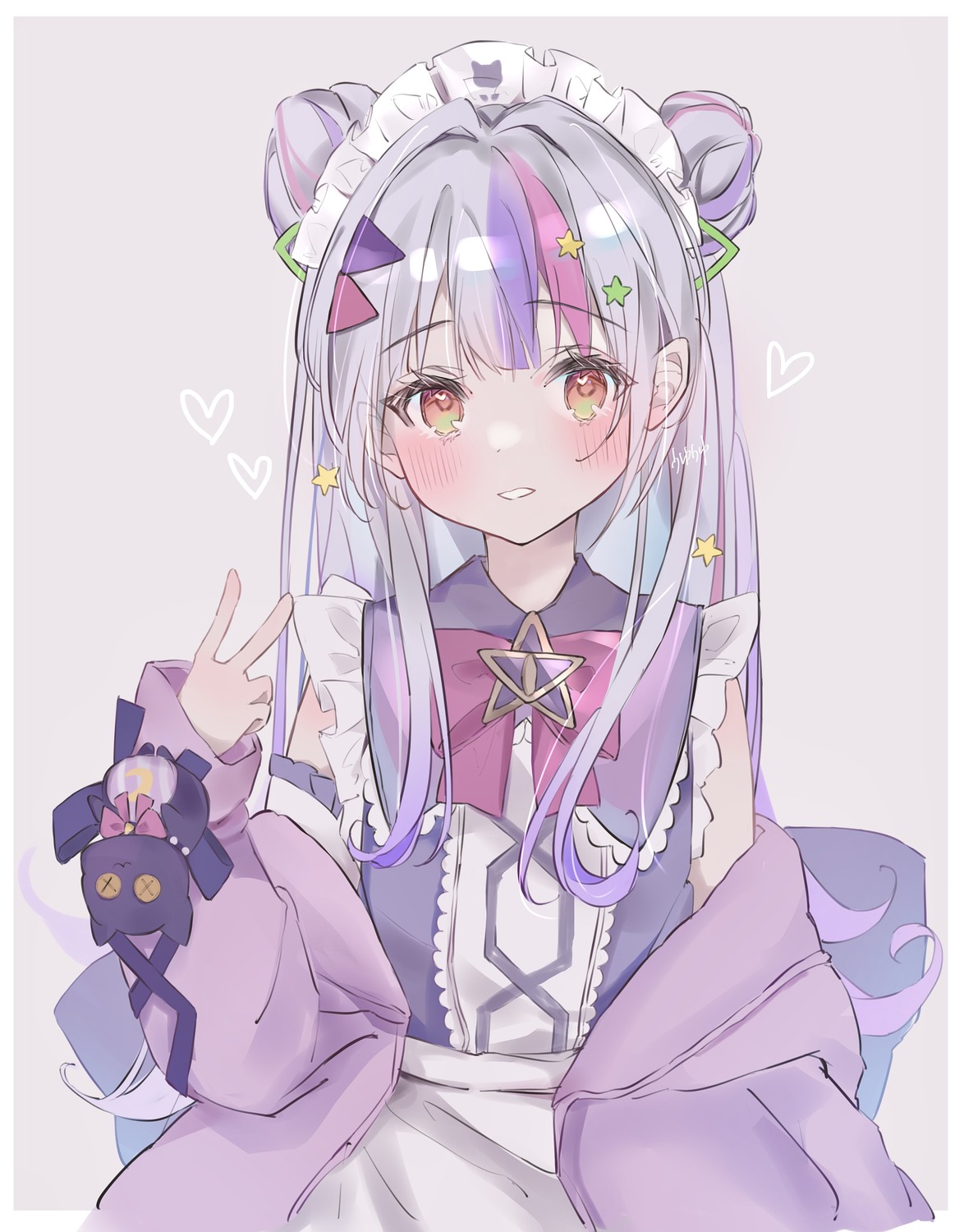 hololive, maid, murasaki_shion, uyu