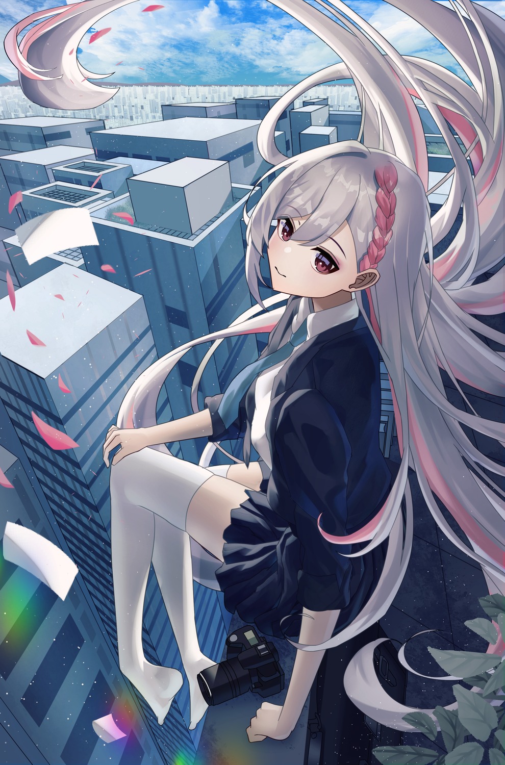 maio05321, seifuku, thighhighs