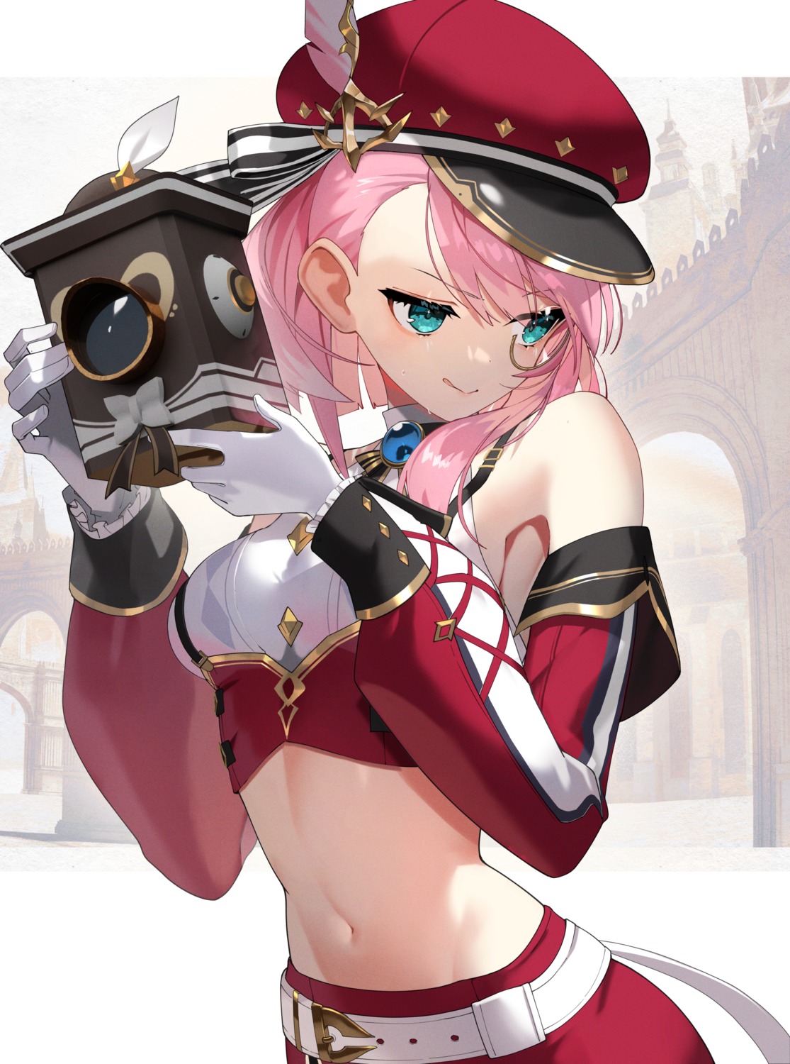 charlotte_(genshin_impact), genshin_impact, megane, scottie, uniform