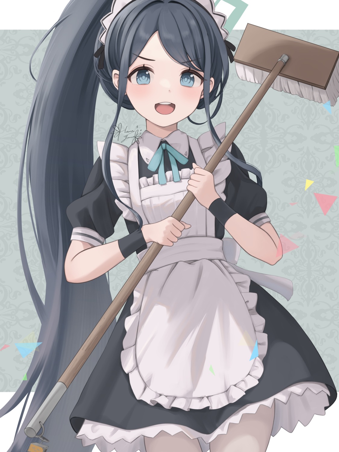 blue_archive, halo, hanazawa_ma, maid, pantyhose, tendou_aris