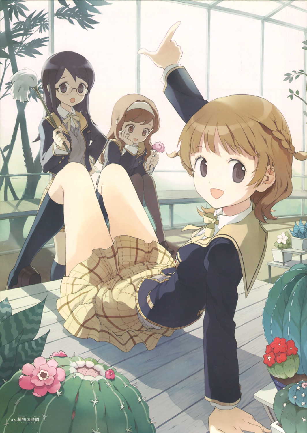 annyeong_we_are_peanuts, atelier_tiv_artworks, megane, pantyhose, seifuku, shin_ji-won, son_min-ji, tiv, yu_anna