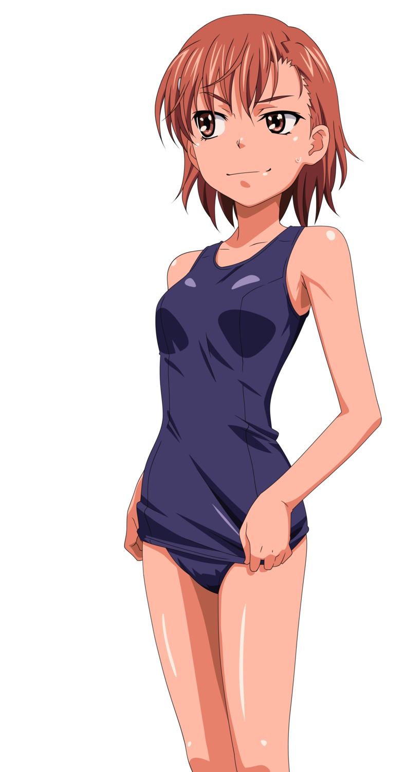 misaka_mikoto, murakami_yuu, school_swimsuit, swimsuits, toaru_kagaku_no_railgun, toaru_majutsu_no_index