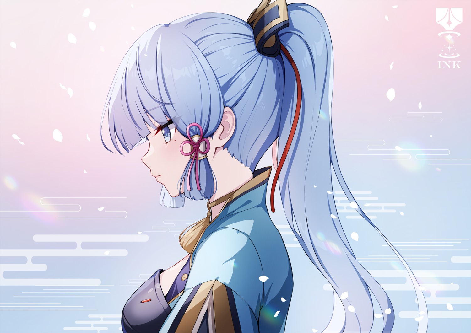 ankkoyom, armor, genshin_impact, japanese_clothes, kamisato_ayaka