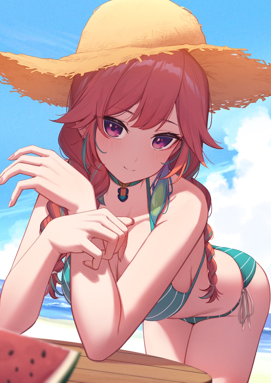 bikini, erezu, hololive, hololive_english, swimsuits, takanashi_kiara