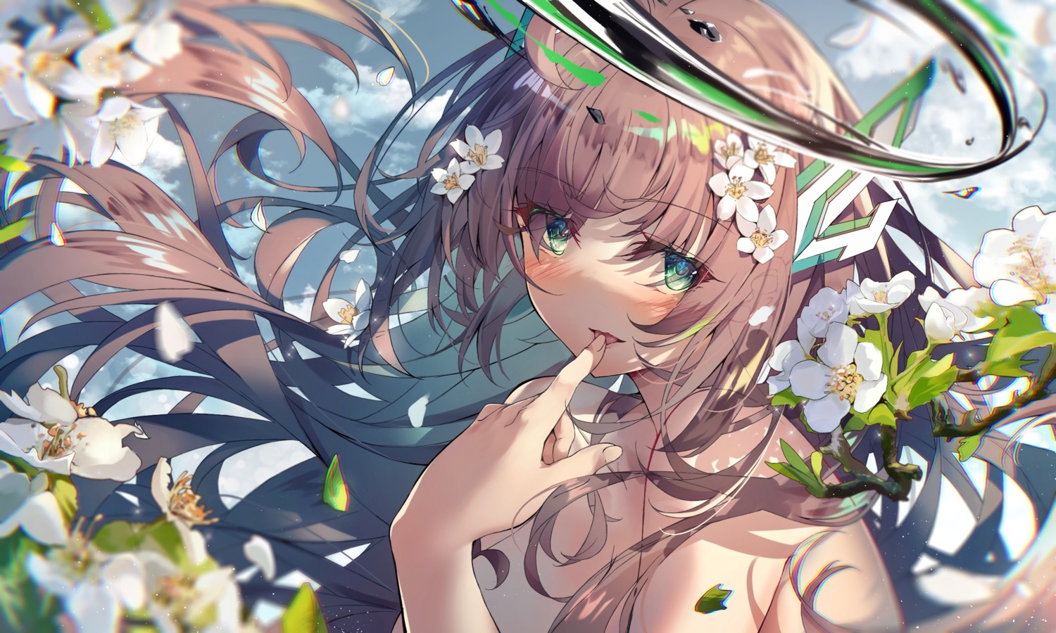 halo, heaven's_melody, horns, no_bra