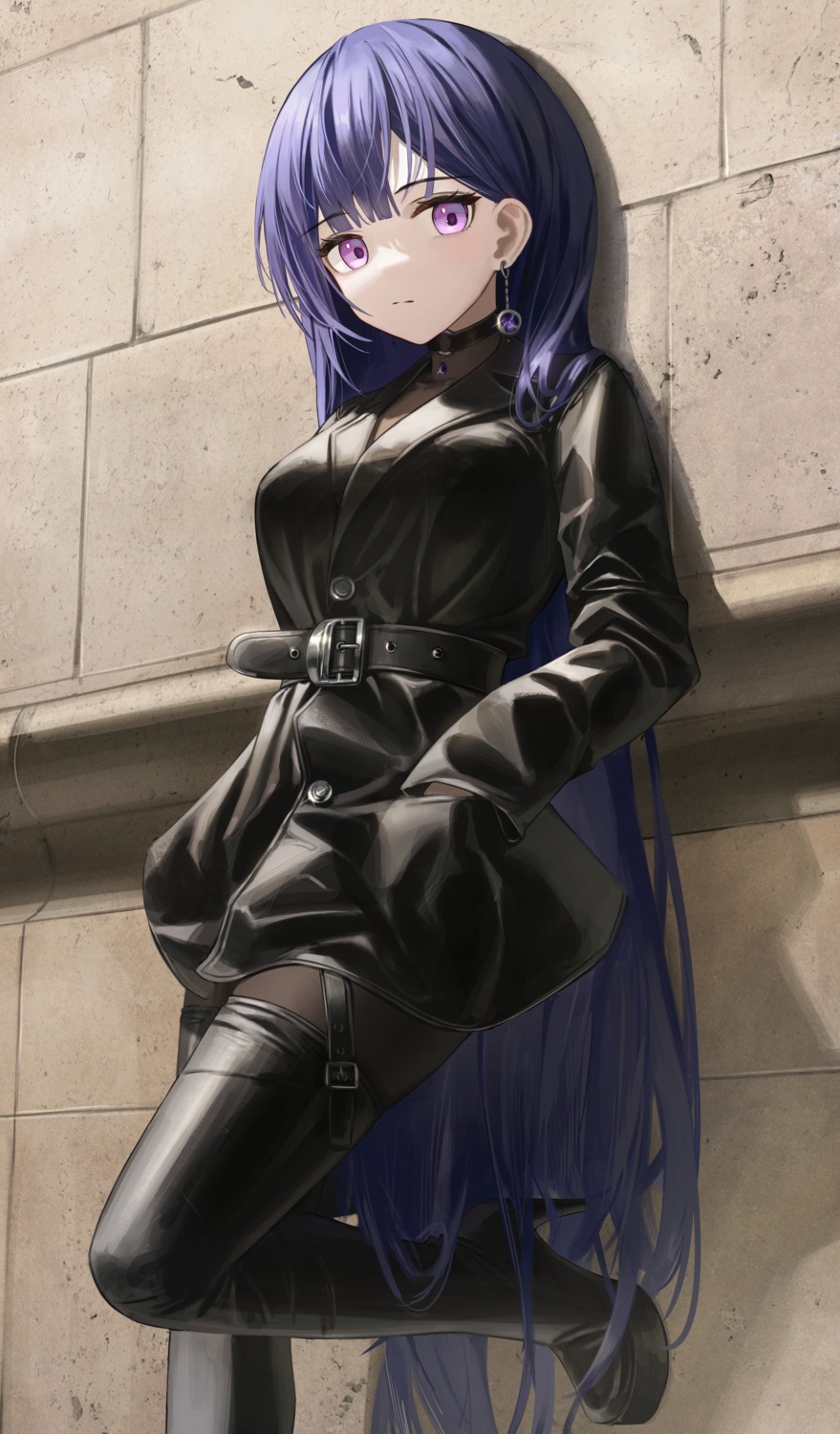 flippy_(cripine111), genshin_impact, heels, pantyhose, raiden_shogun, stockings, thighhighs