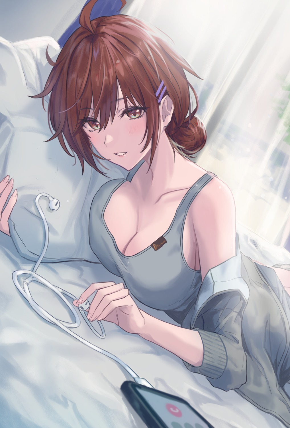aketa_mikoto, cleavage, enporion, the_idolm@ster, the_idolm@ster_shiny_colors
