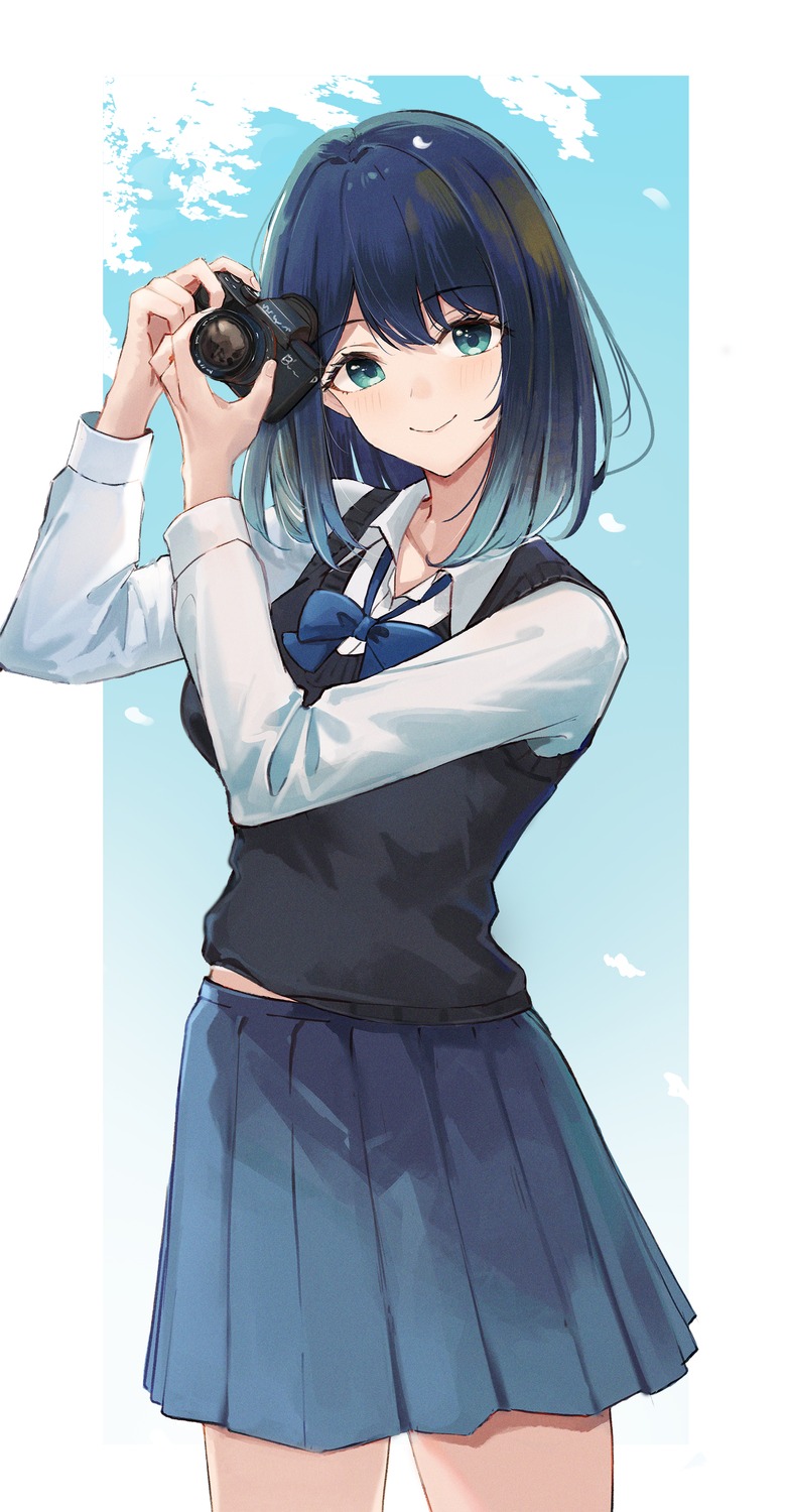 [oshi_no_ko], ema_(kuguiema), kurokawa_akane, seifuku, sweater