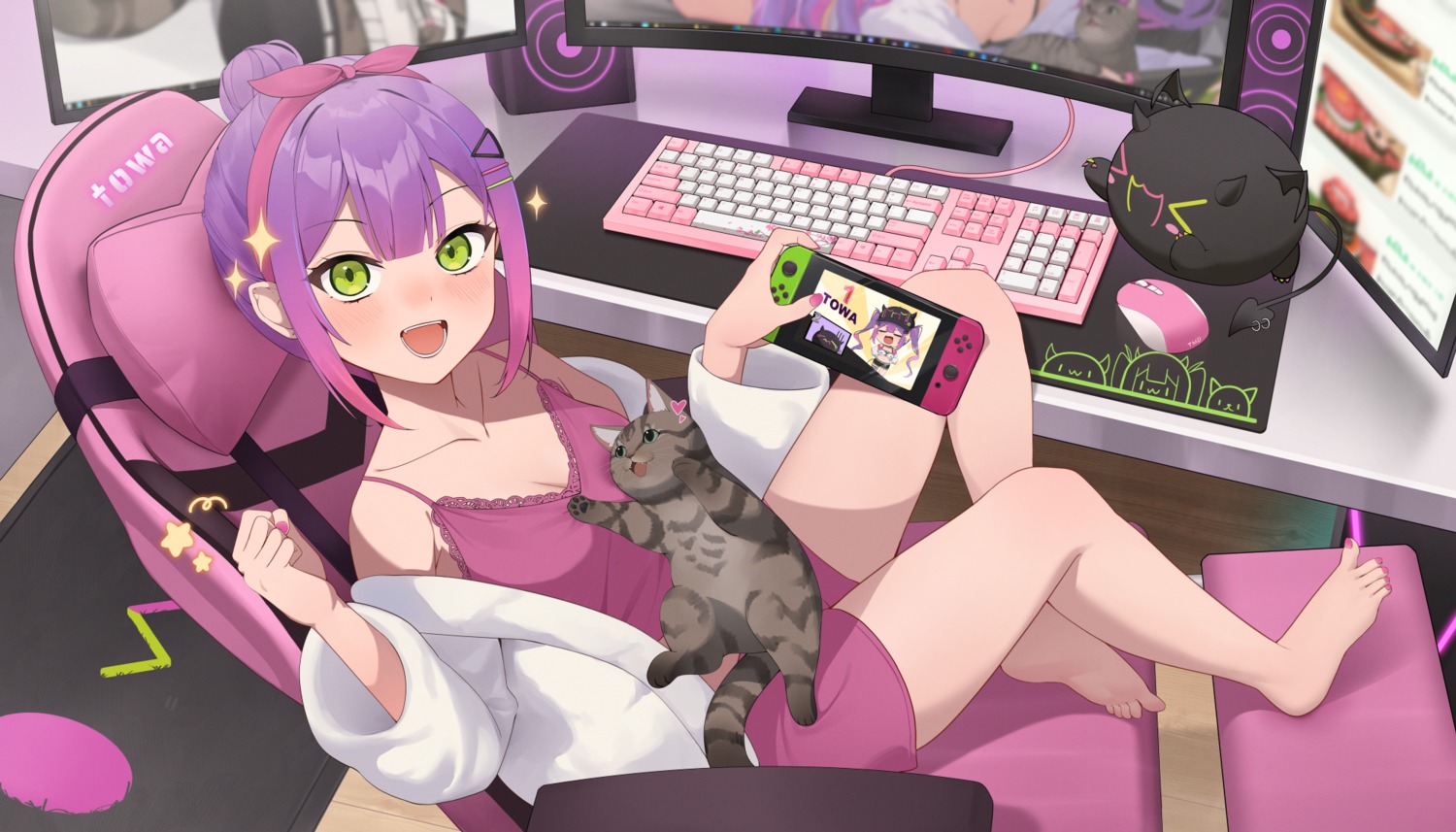 hololive, jmao, neko, tokoyami_towa