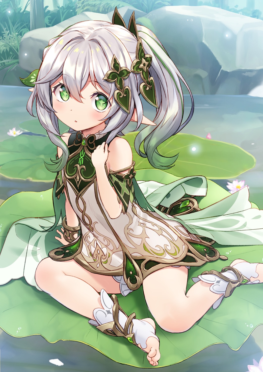 dress, genshin_impact, nahida, pointy_ears, tenkuu_nozora
