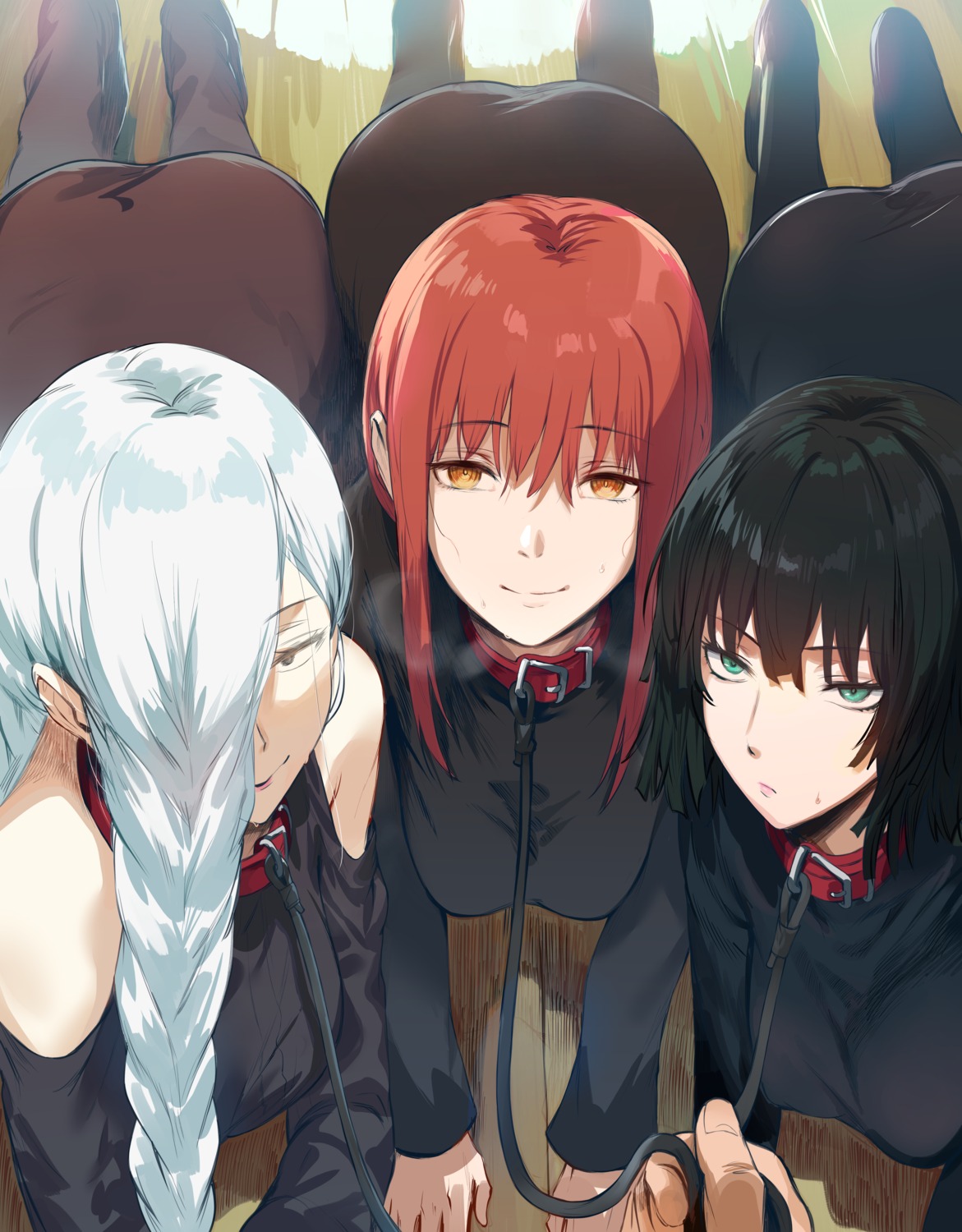 chainsaw_man, crossover, fubuki_(one_punch_man), hews, jujutsu_kaisen, makima_(chainsaw_man), mei_mei_(jujutsu_kaisen), one_punch_man