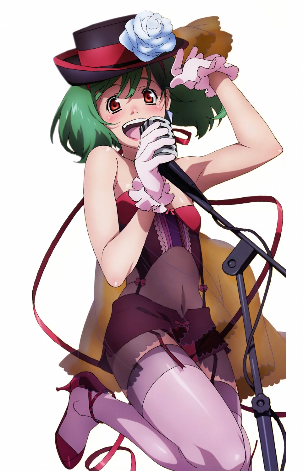 macross, macross_frontier, ranka_lee, see_through, stockings, thighhighs, tsukahara_hajime