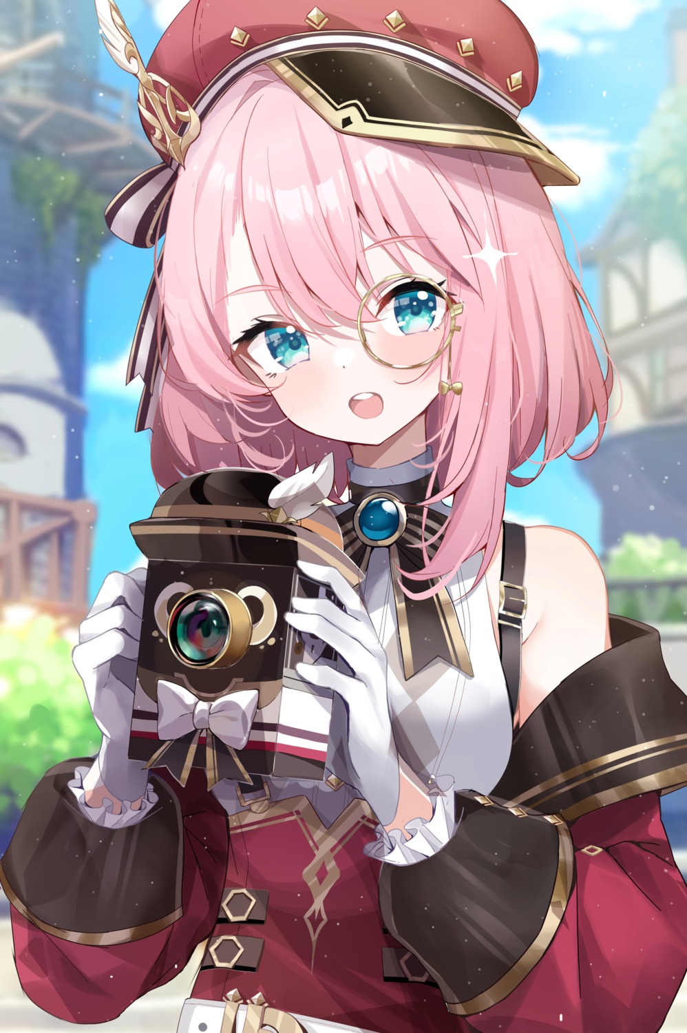 charlotte_(genshin_impact), deyui, genshin_impact, megane, uniform