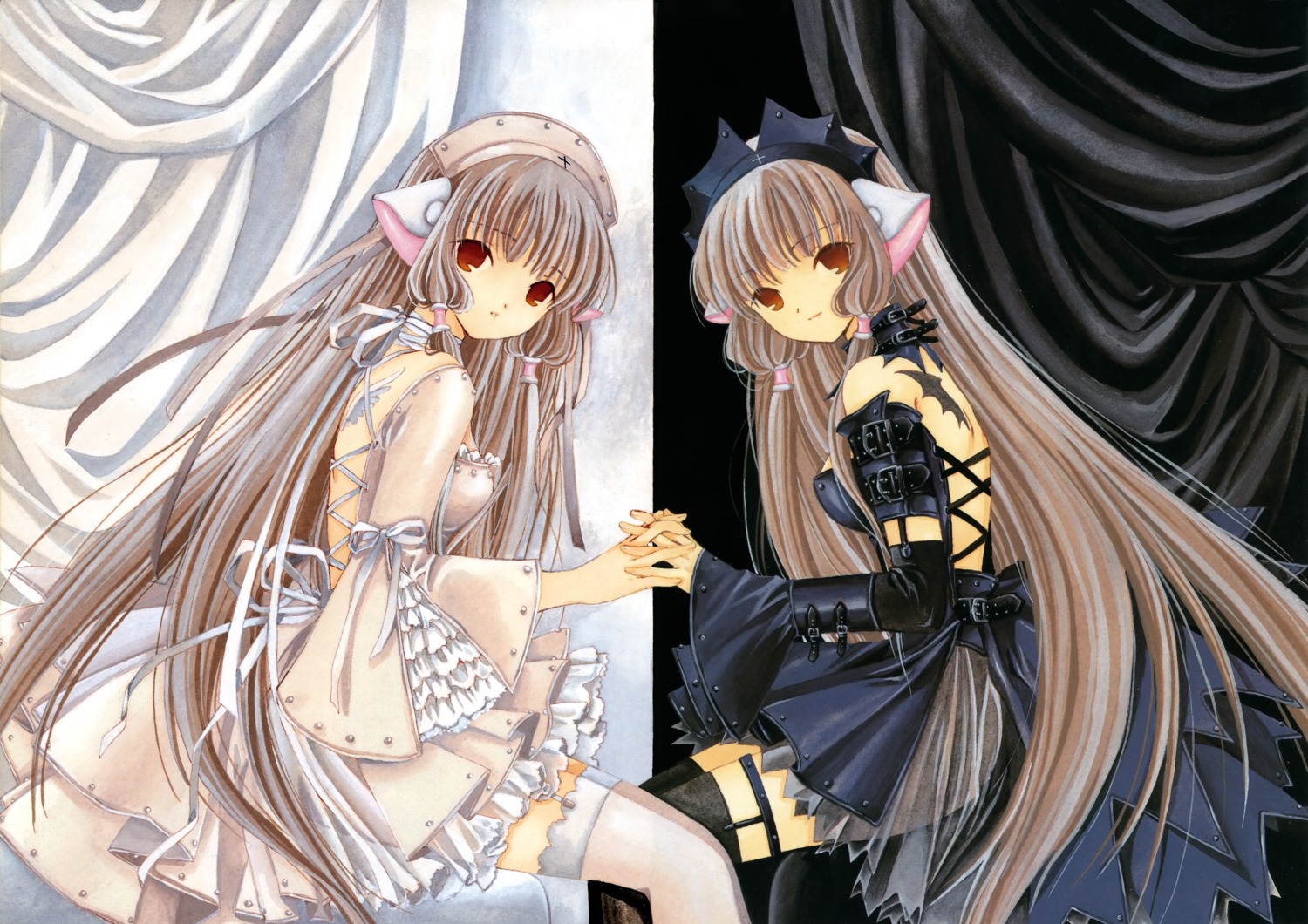 chii, chobits, clamp, fixed, freya, gothic_lolita, lolita_fashion, thighhighs