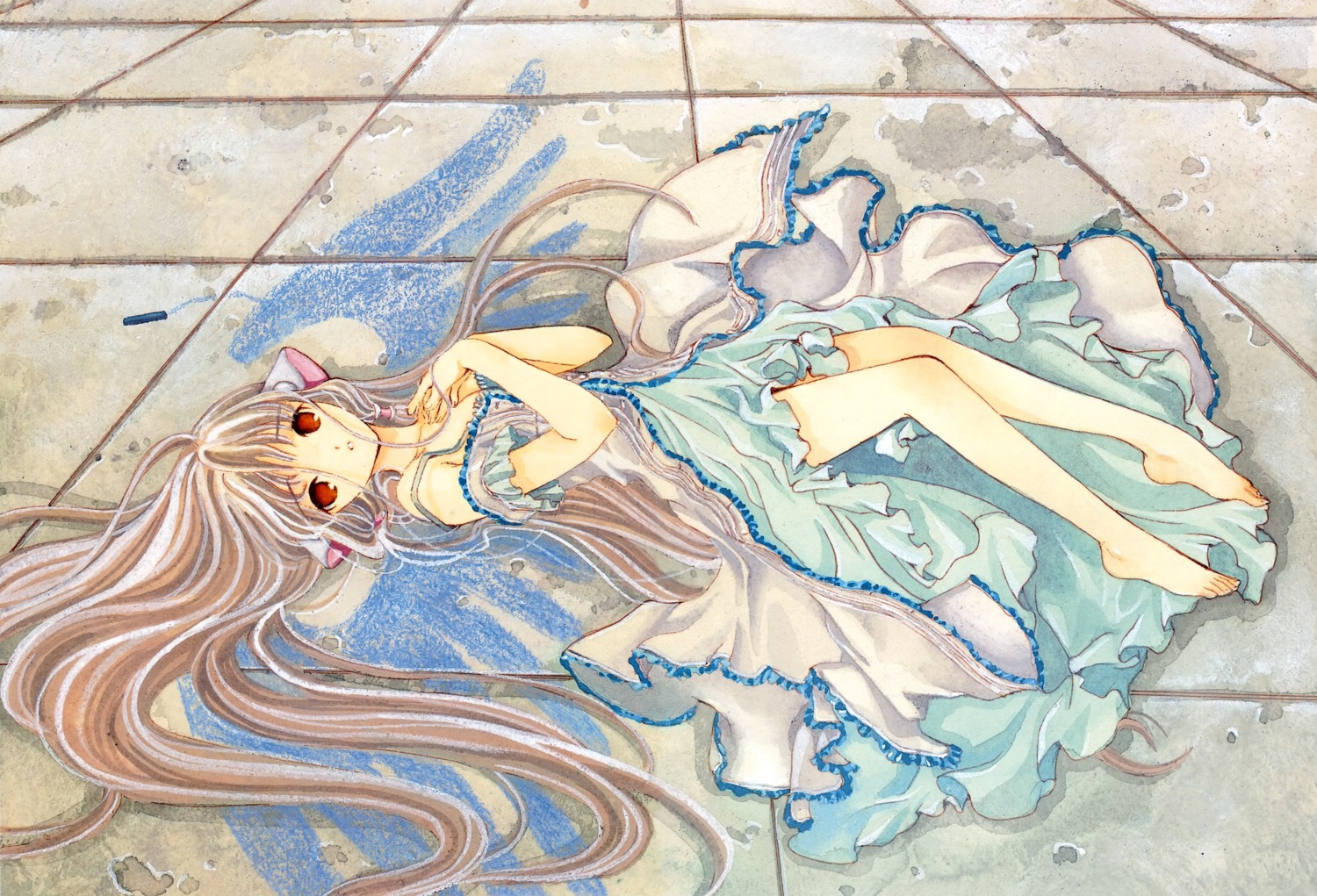 chii, chobits, clamp, dress, fixed