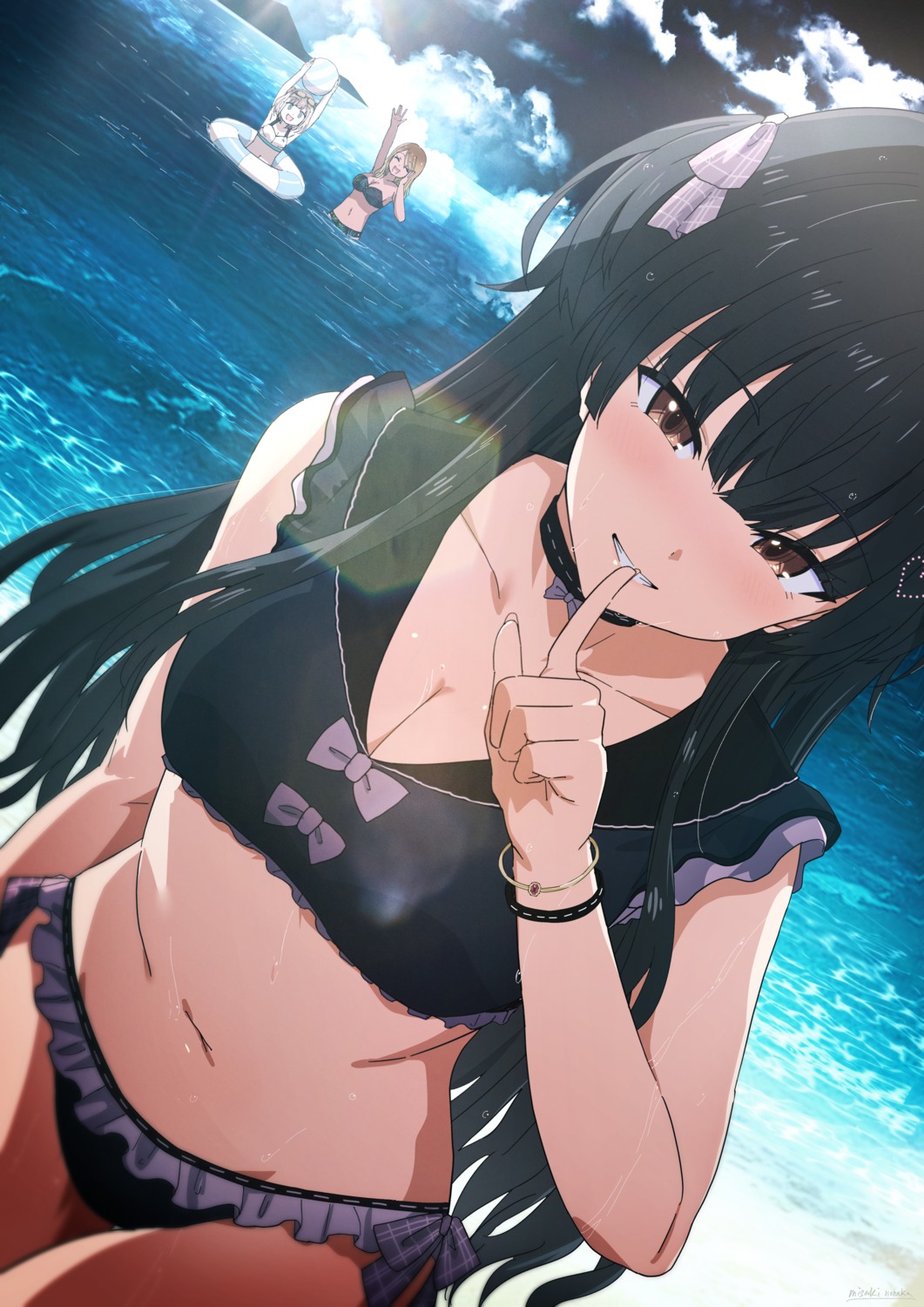 bikini, cleavage, izumi_mei, mayuzumi_fuyuko, misaki_nonaka, serizawa_asahi, swimsuits, the_idolm@ster