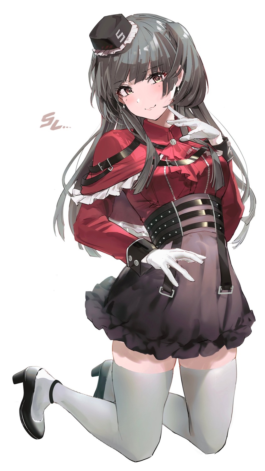 heels, mayuzumi_fuyuko, powder_is_kona, the_idolm@ster, the_idolm@ster_shiny_colors, thighhighs