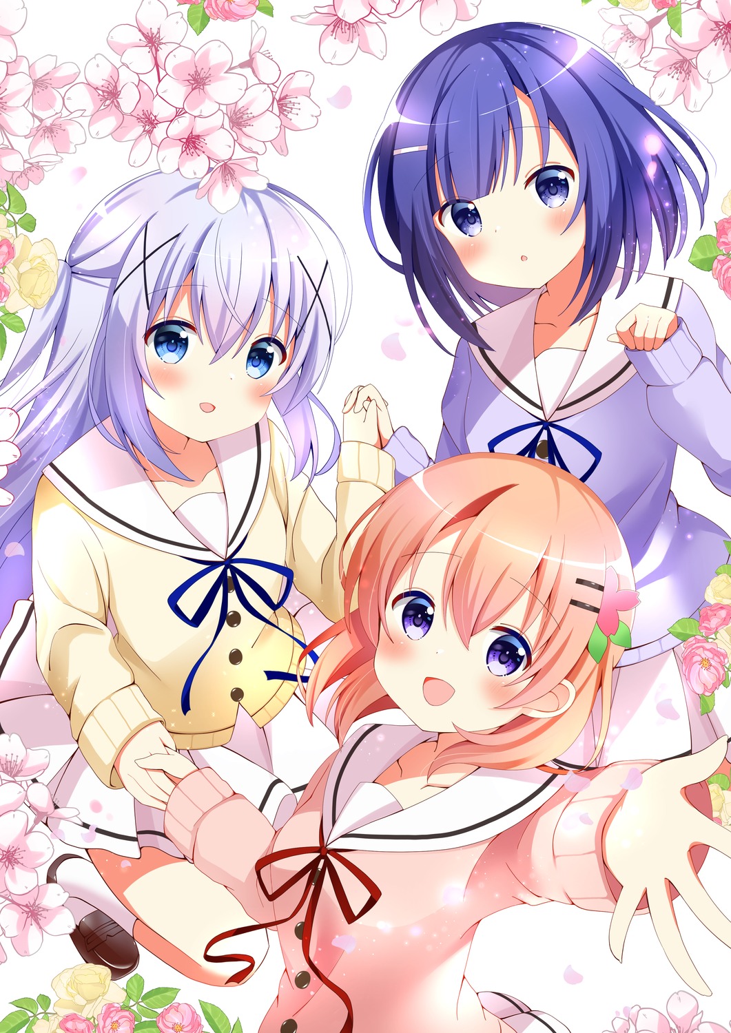fuiba_fuyu, gochuumon_wa_usagi_desu_ka?, hoto_cocoa, kafuu_chino, maple_0126, seifuku, sweater