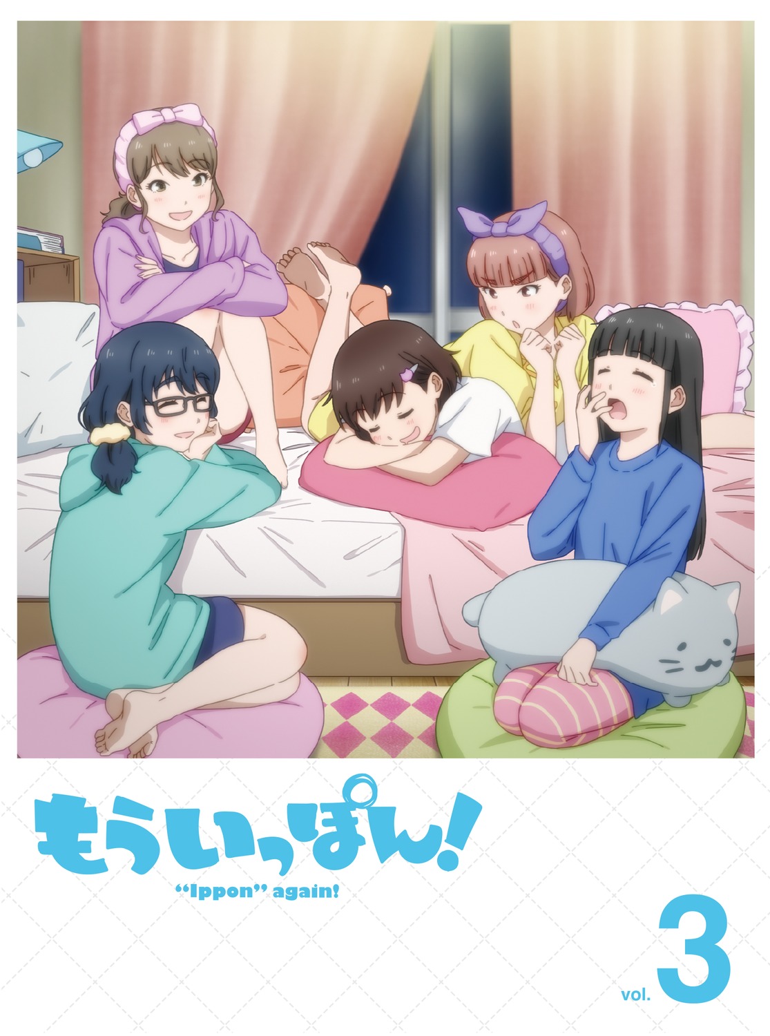 himeno_tsumugi, hiura_towa, megane, mou_ippon!, nagumo_anna, pajama, sonoda_michi, tagme