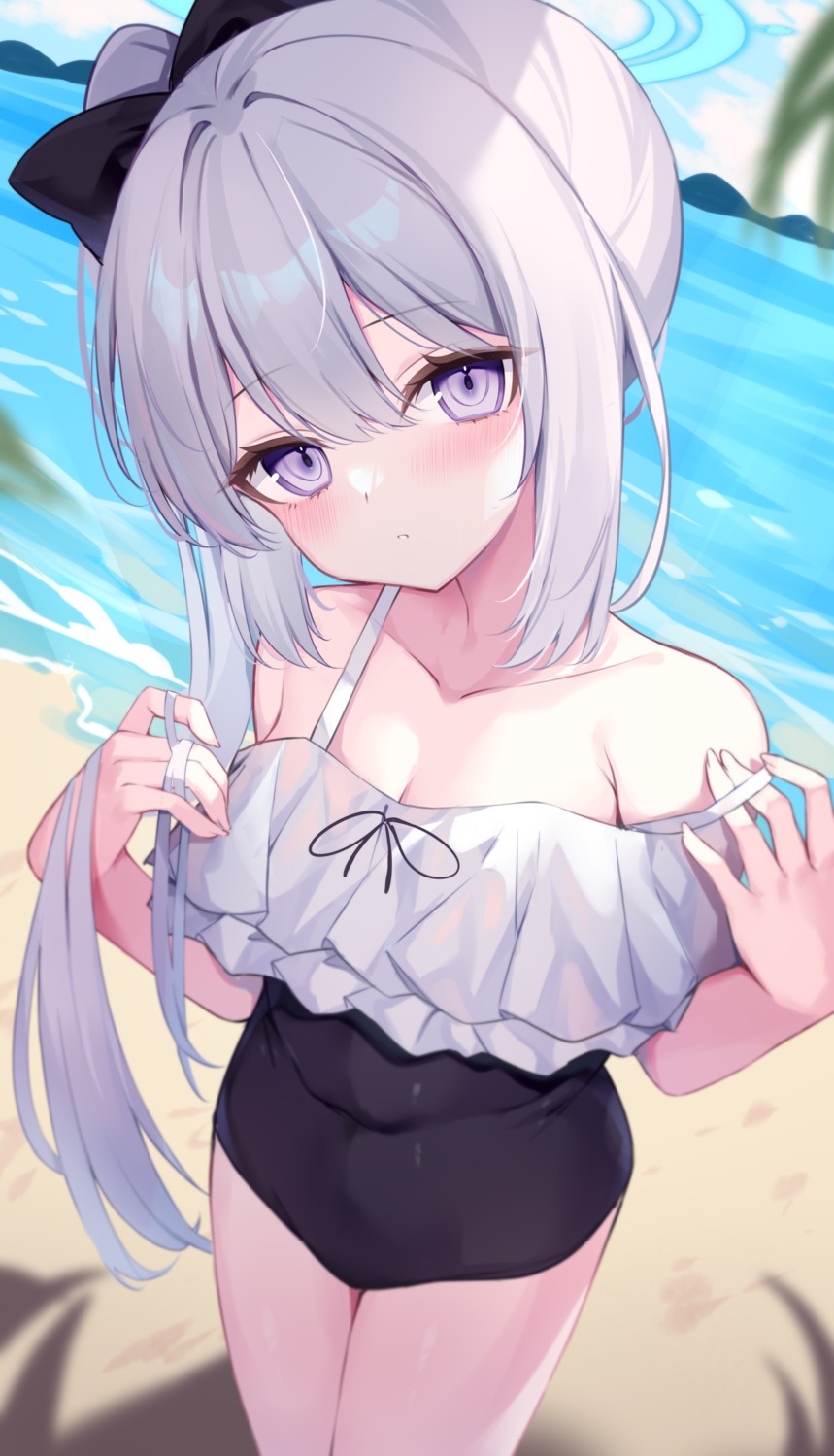 213_gou, blue_archive, halo, swimsuits, tsukiyuki_miyako