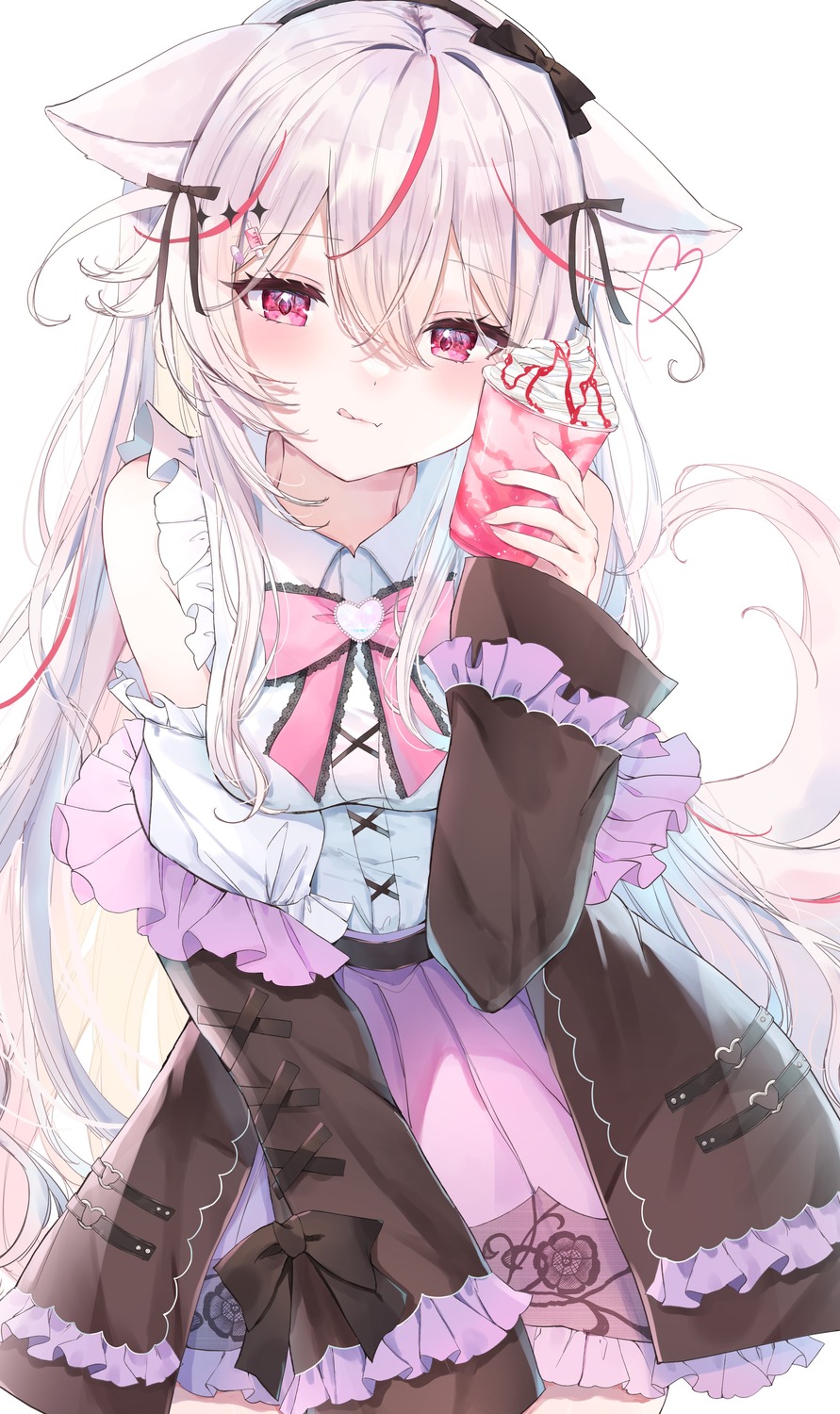 animal_ears, gothic_lolita, guild_cq, kurenagi_eri, lolita_fashion, nekomimi, tail, tsuyuri_eri