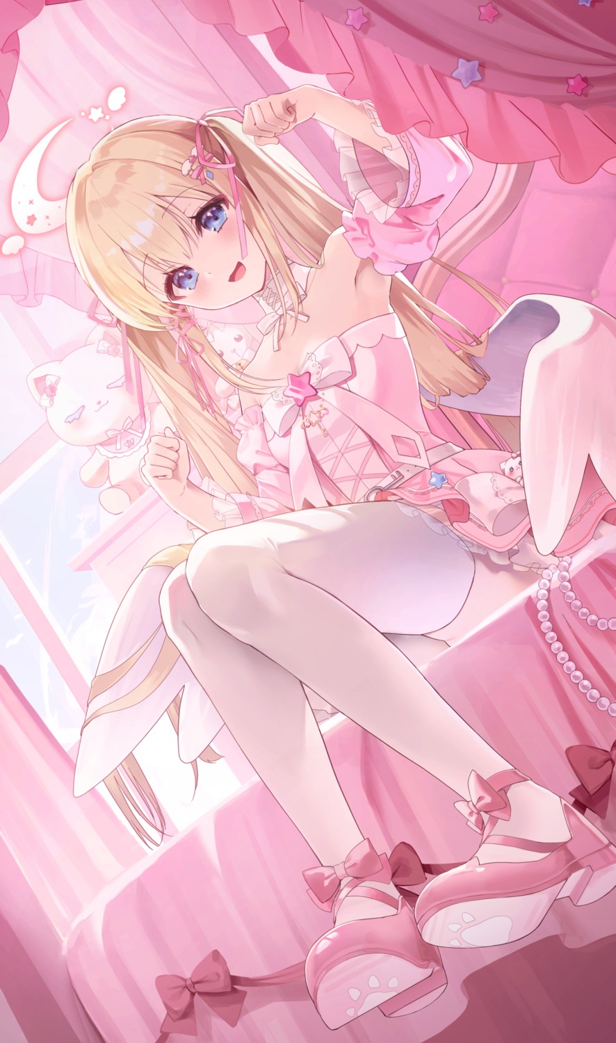angel, miltea, no_bra, thighhighs, wings
