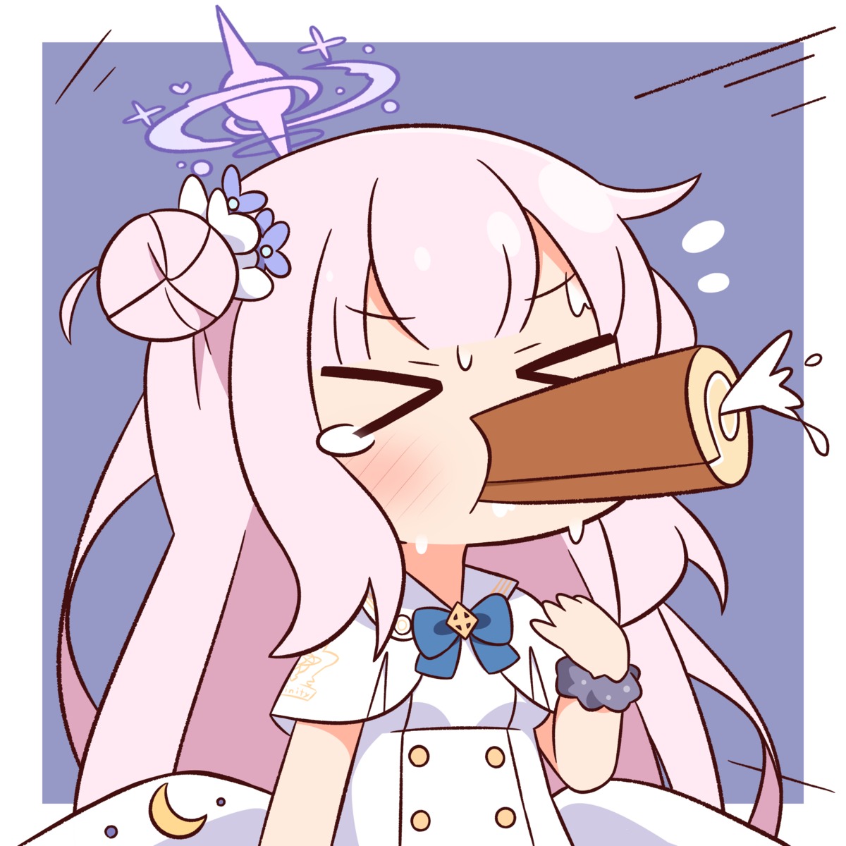 angel, blue_archive, chibi, dress, hana_kazari, misono_mika, wings