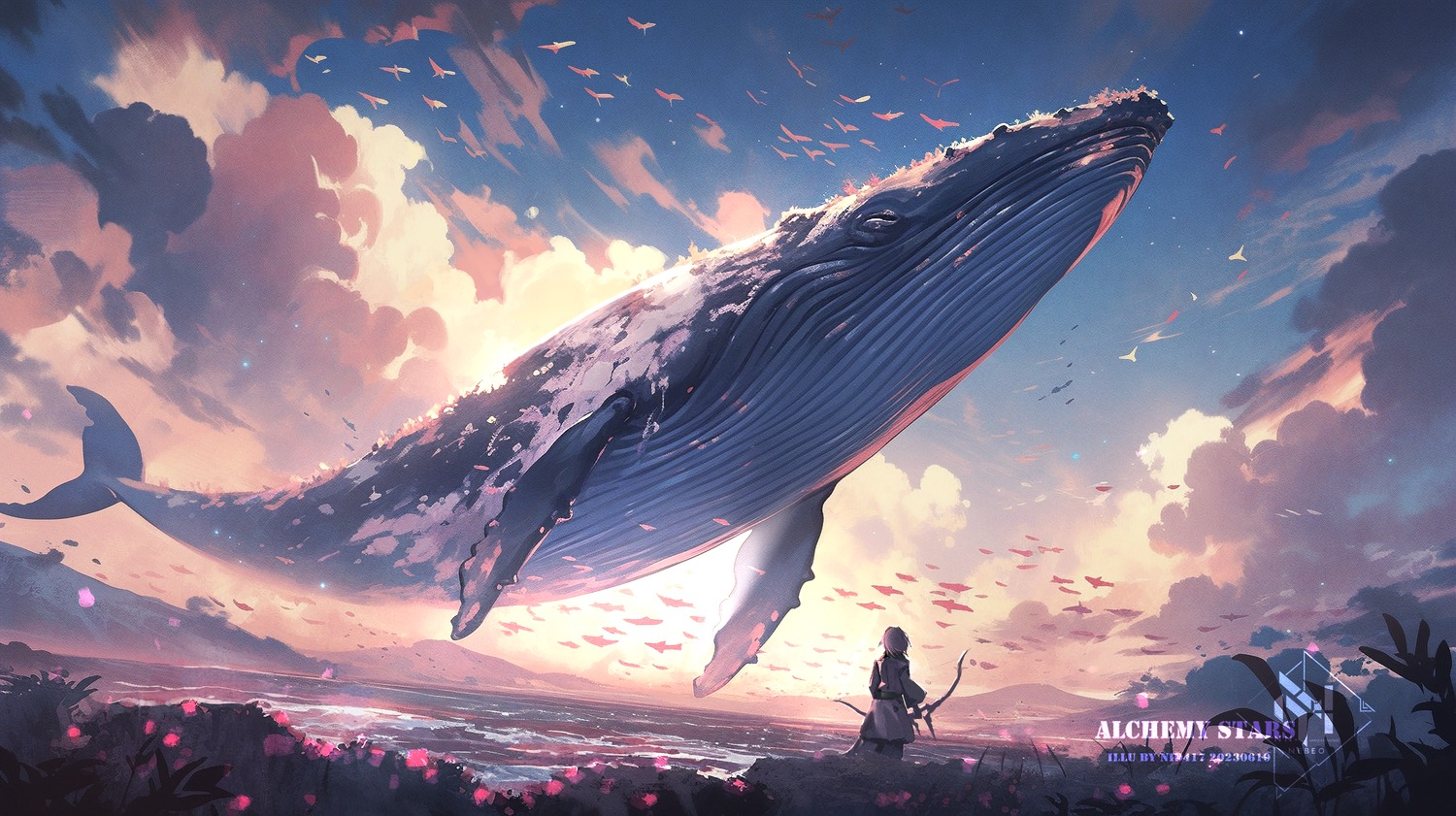 alchemy_stars, landscape, nido_(sebamaster), weapon