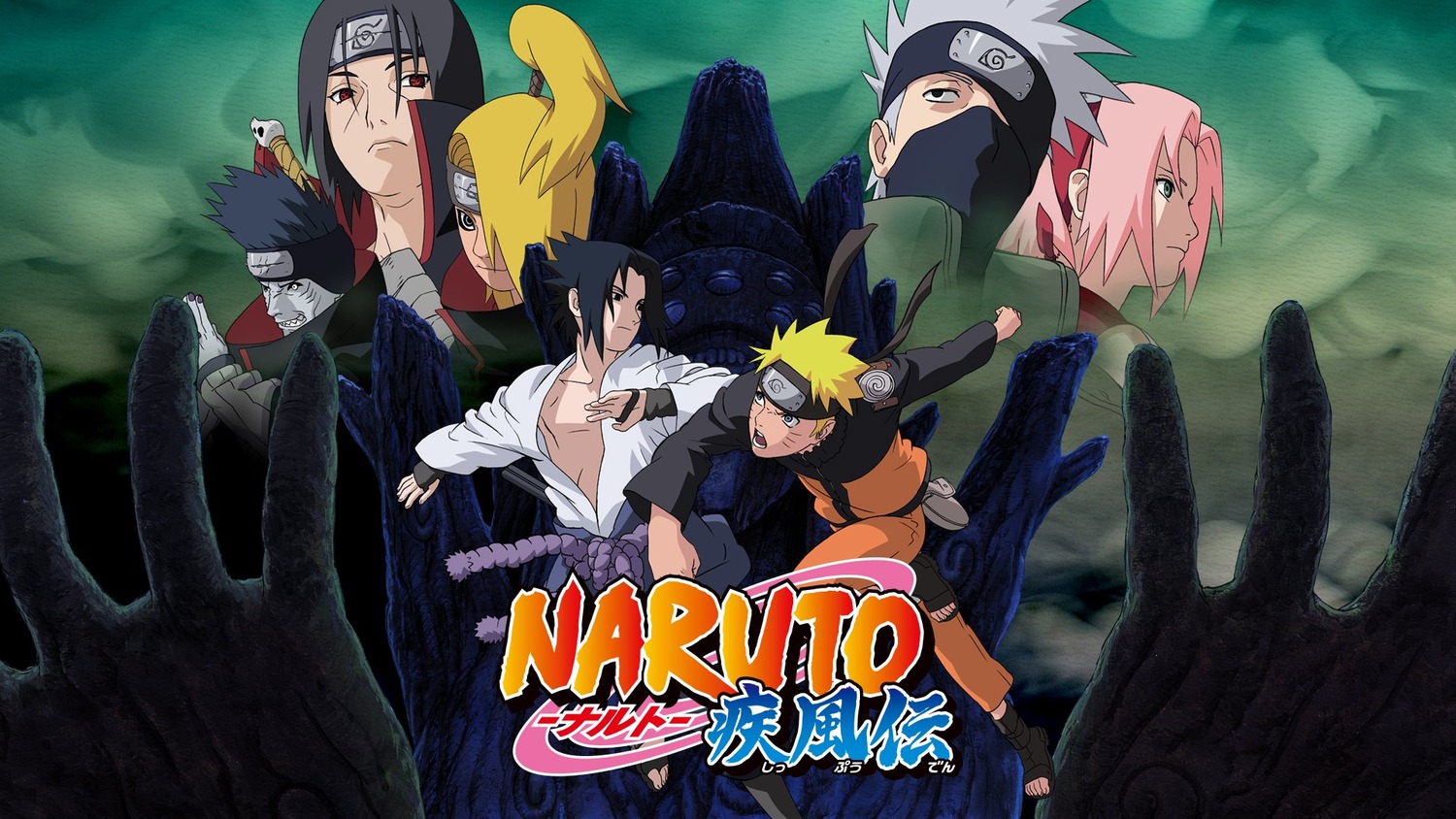 deidara, haruno_sakura, hatake_kakashi, hoshigaki_kisame, japanese_clothes, naruto, naruto_shippuden, ninja