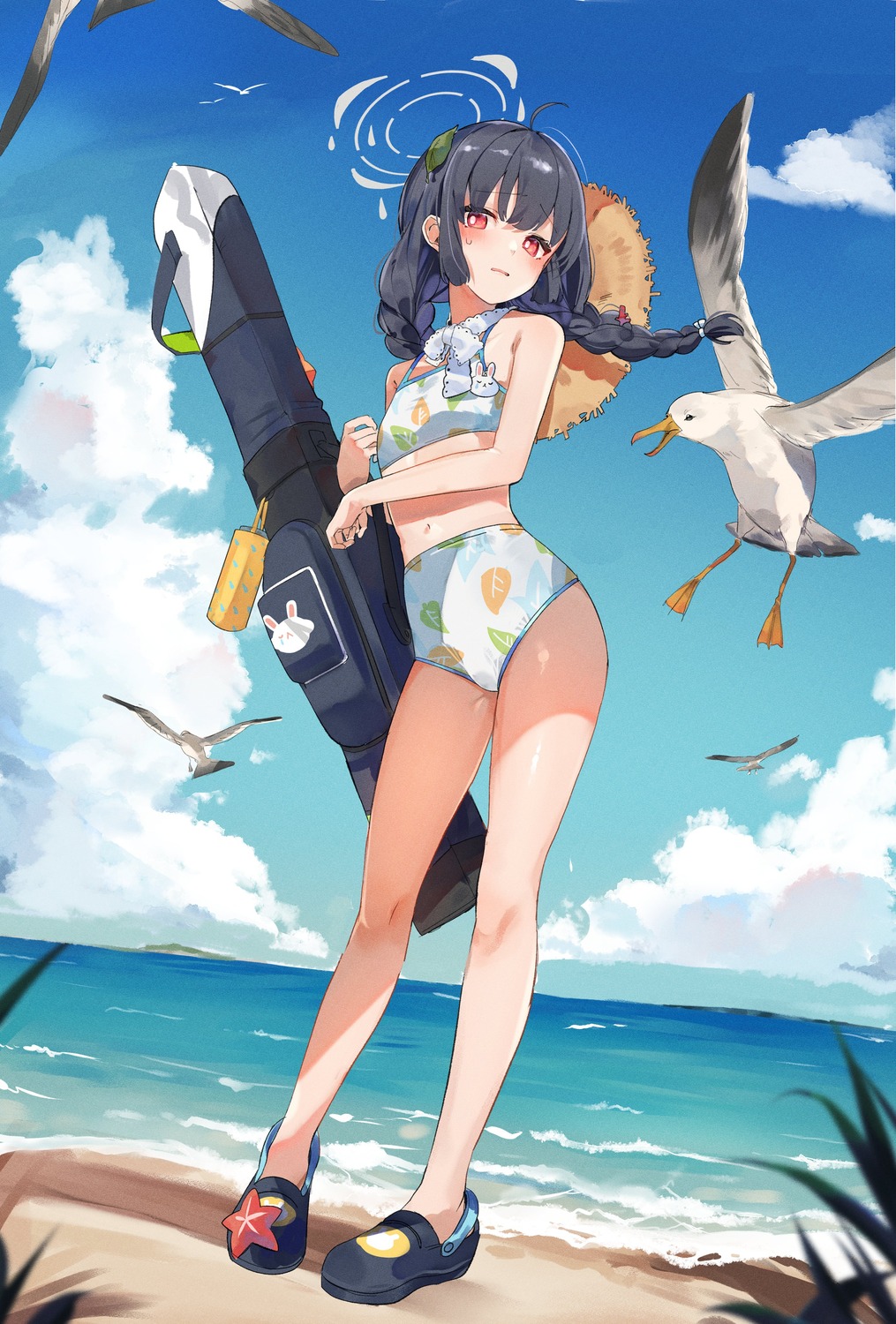bikini, blue_archive, deitaku, halo, kasumizawa_miyu, swimsuits