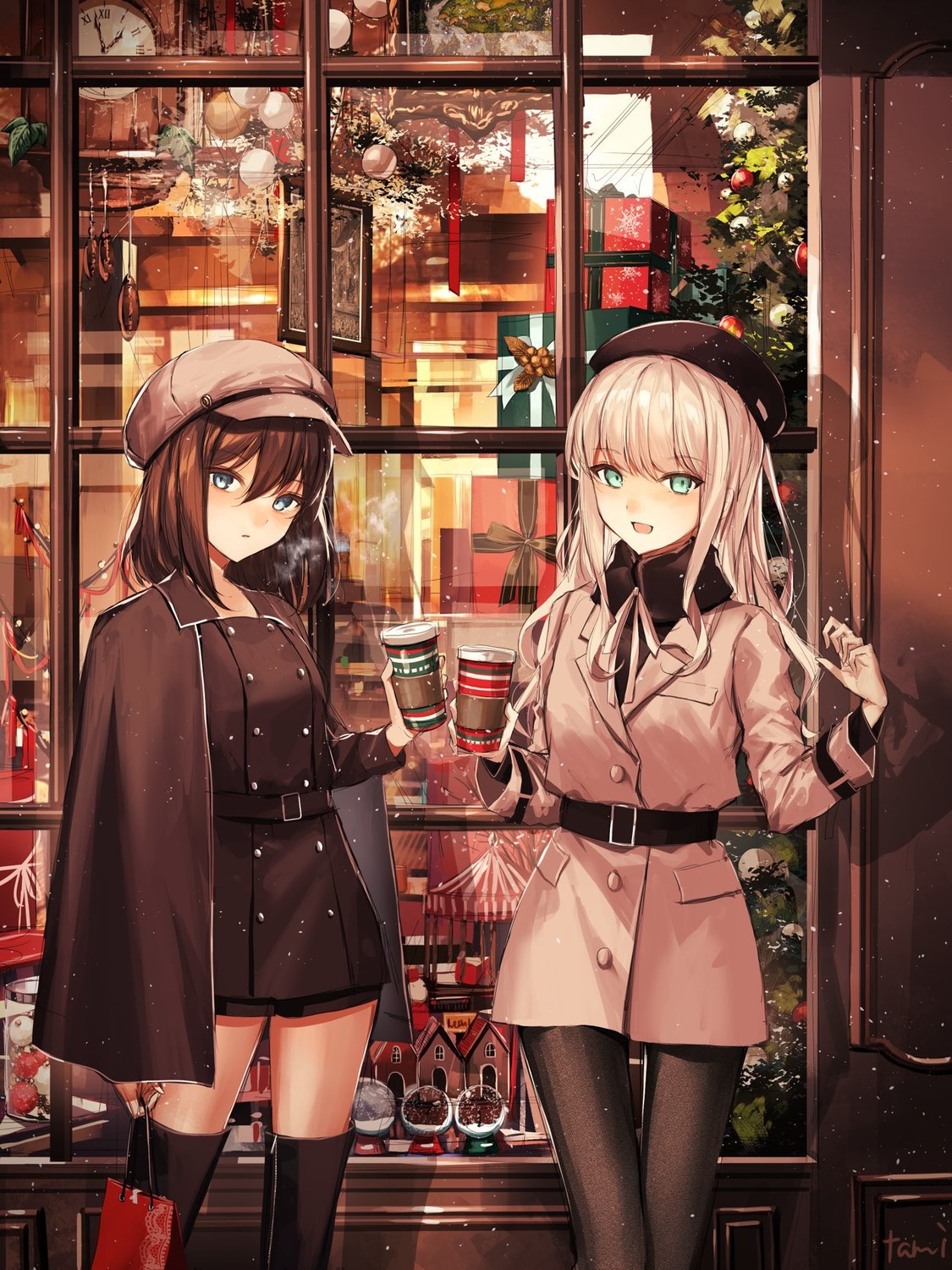 christmas, pantyhose, tamitami, thighhighs