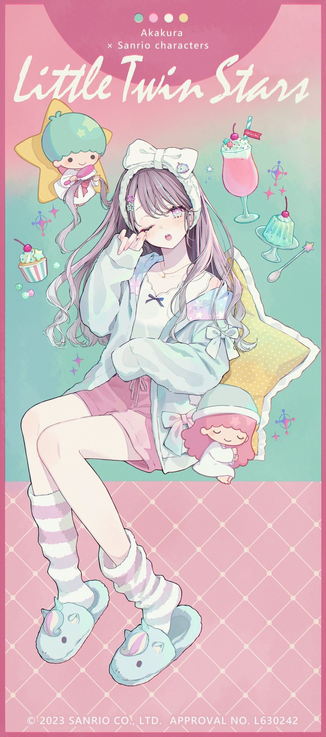 akakura, crossover, little_twin_stars, sanrio