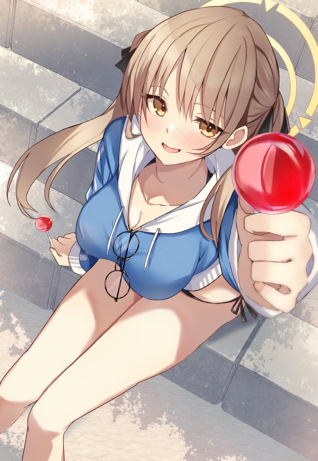 bikini, blue_archive, halo, kazekura_moe, megane, mi_taro333, swimsuits