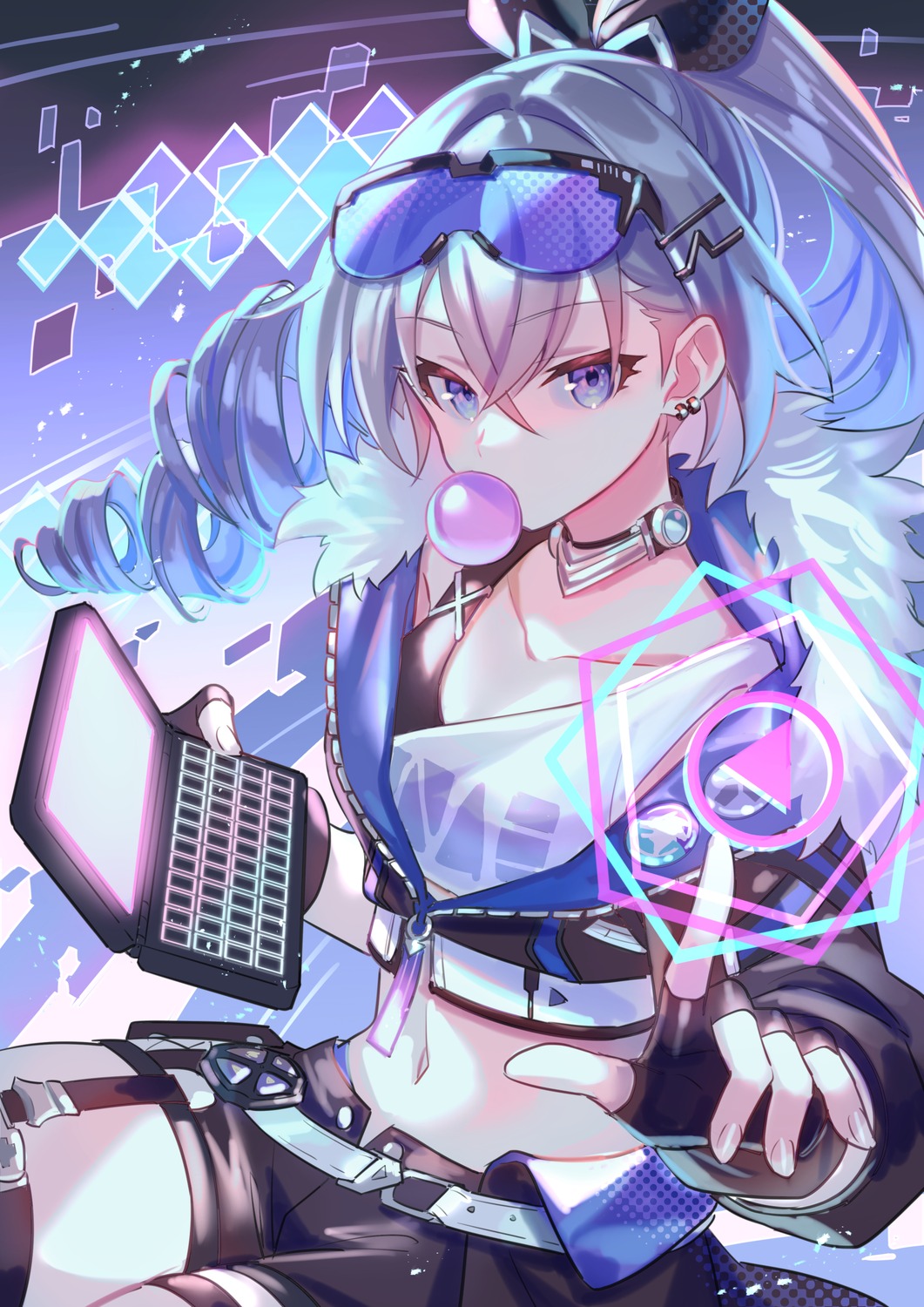 garter, honkai:_star_rail, megane, silver_wolf_(honkai:_star_rail), zoff_(daria)