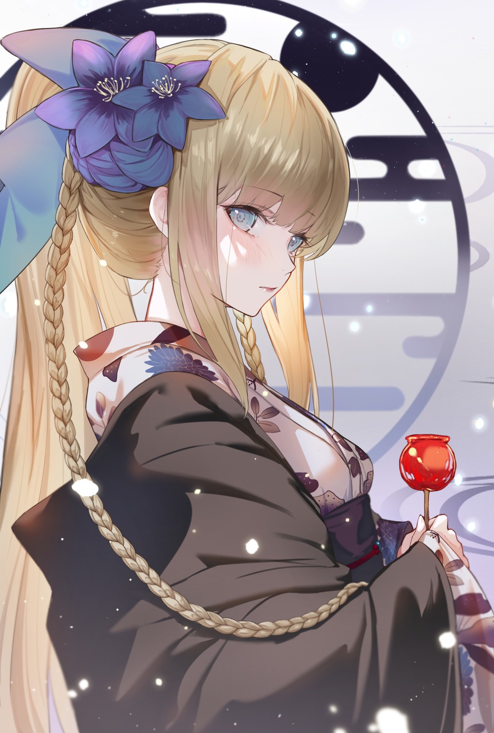 fate/grand_order, japanese_clothes, morgan_le_fay_(fate), ura_illust