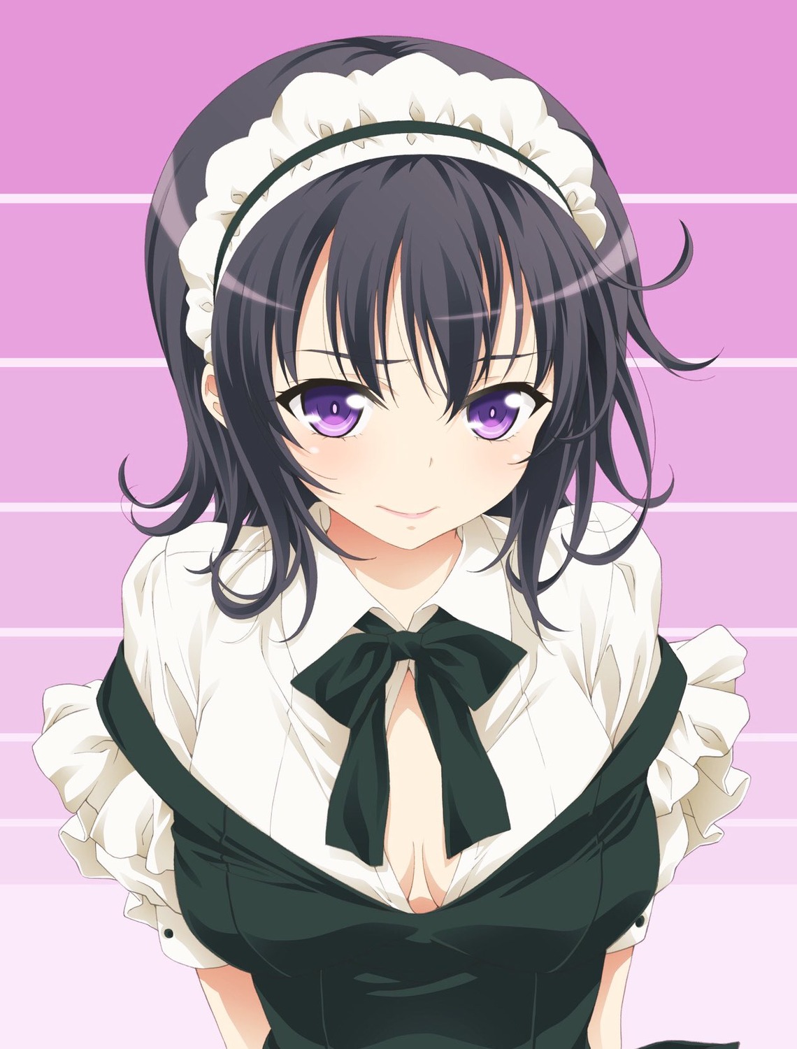 boku_wa_tomodachi_ga_sukunai, cleavage, maid, mikazuki_yozora, no_bra, open_shirt, watanabe_yoshihiro