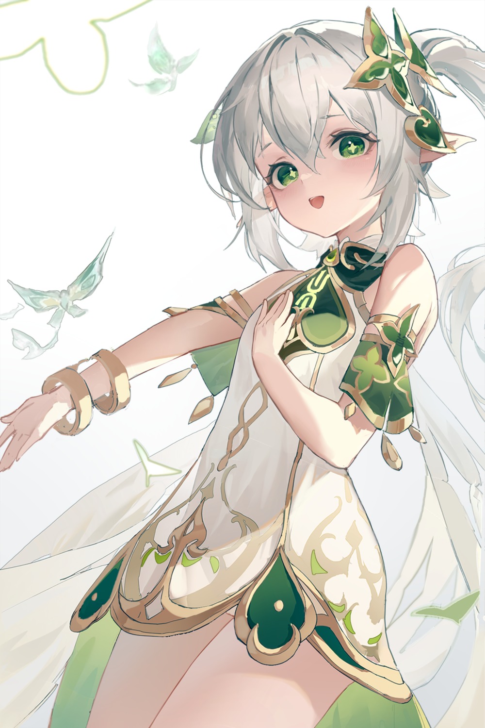 dress, genshin_impact, nahida, pointy_ears, zombie_ke