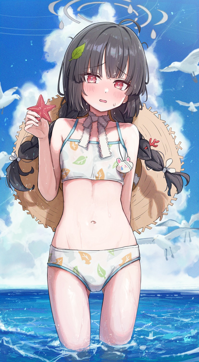 bikini, blue_archive, halo, icetea774, kasumizawa_miyu, swimsuits, wet