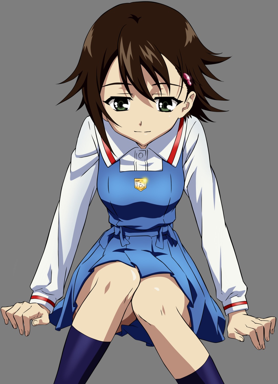 isurugi_noe, seifuku, transparent_png, true_tears, vector_trace
