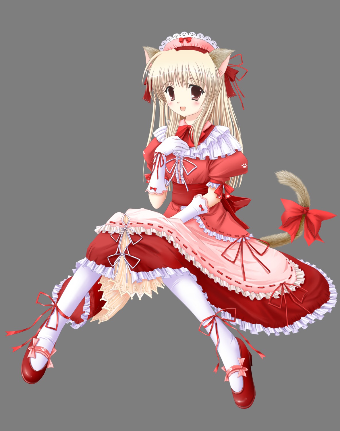 animal_ears, funyo, honobonoan, maid, nekomimi, transparent_png