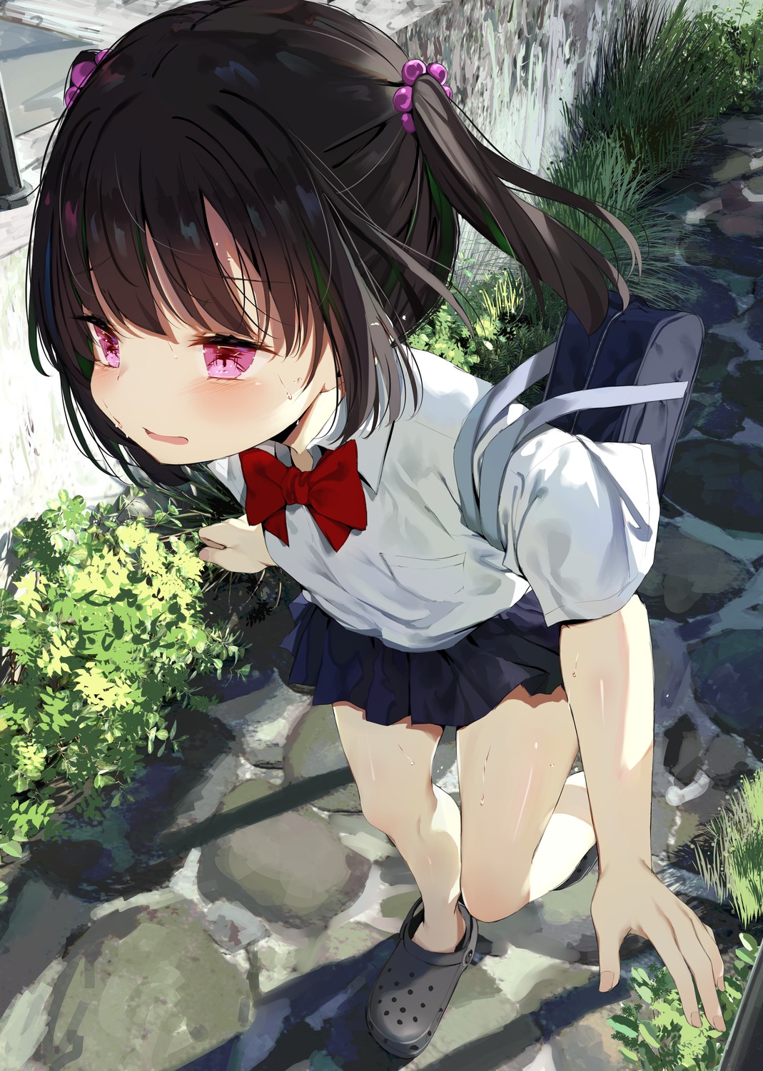 bare_legs_girl_(kamizaki_hibana), kamizaki_hibana, seifuku