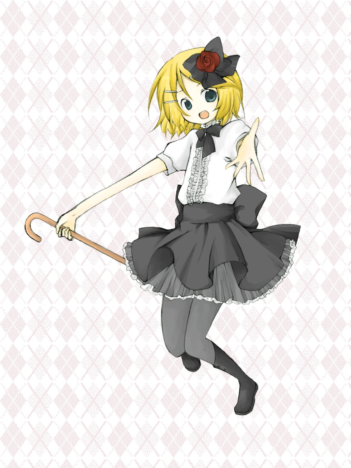 kagamine_rin, pantyhose, tomine_chiho, vocaloid