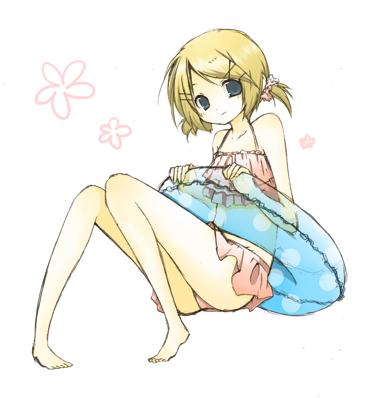 kagamine_rin, swimsuits, tomine_chiho, vocaloid